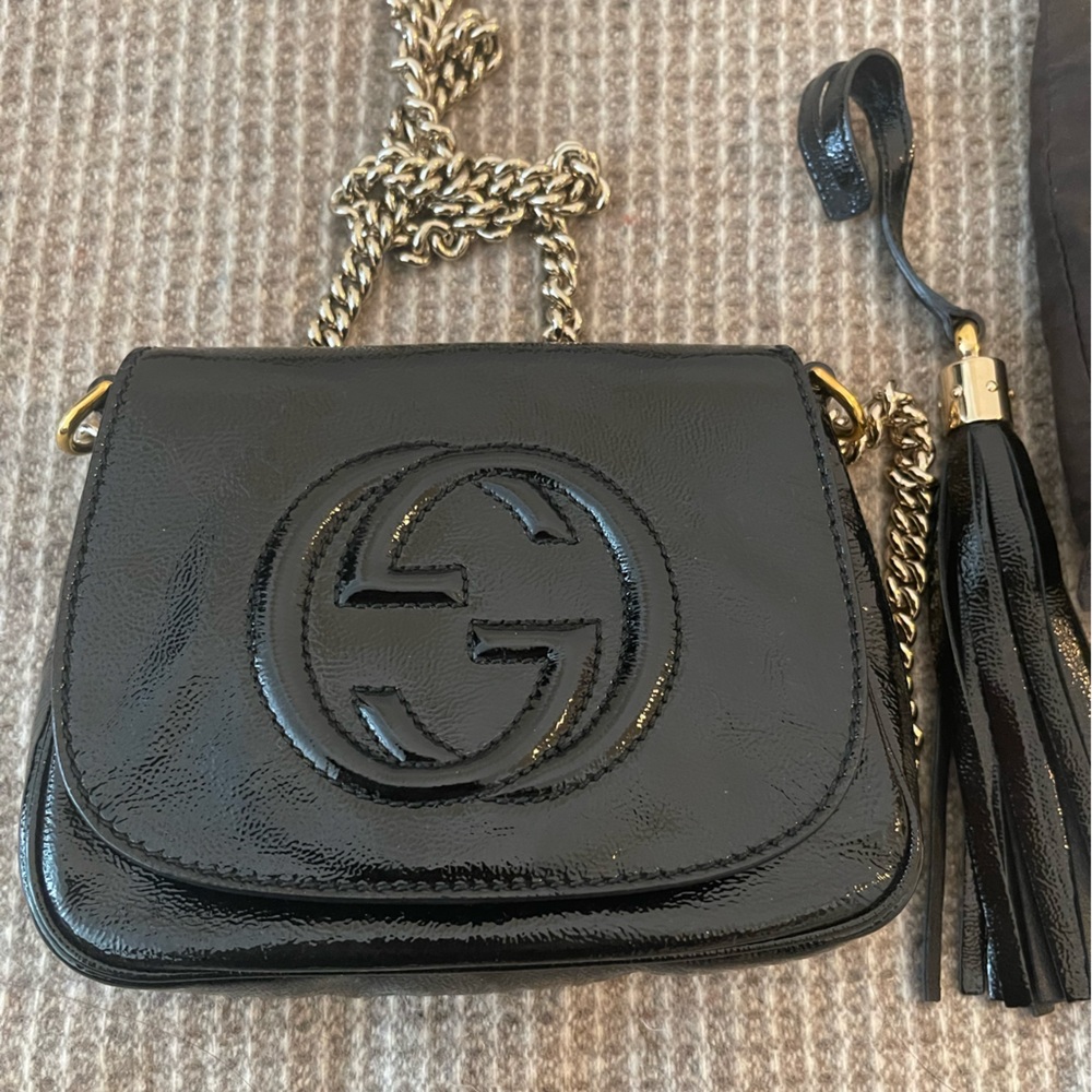 Gucci Mini Soho Flap Crossbody Handbag